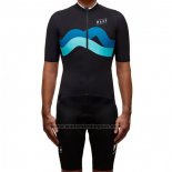 2017 Fietskleding Maap Fat Stripe Zwart Korte Mouwen en Koersbroek