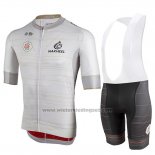 2019 Fietskleding Castelli Uae Tour Wit Korte Mouwen en Koersbroek