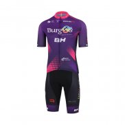 2022 Fietskleding Burgos BH Violet Fuchsia Korte Mouwen en Koersbroek