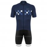 2020 Fietskleding DE Marchi Diep Blauw Korte Mouwen en Koersbroek