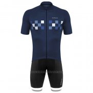 2020 Fietskleding DE Marchi Diep Blauw Korte Mouwen en Koersbroek