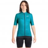 1920 Fietskleding Vrouw Nalini Blauw Korte Mouwen en Koersbroek