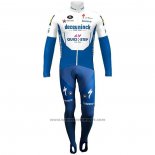 2020 Fietskleding Deceuninck Quick Step Blauw Wit Lange Mouwen en Koersbroek