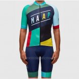 2017 Fietskleding Maap Blauw en Azuur Korte Mouwen en Koersbroek