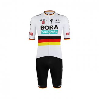 2022 Fietskleding Bora-Hansgrone Wit Korte Mouwen en Koersbroek
