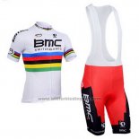2013 Fietskleding UCI Wereldkampioen BMC Korte Mouwen en Koersbroek