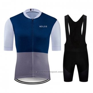 2020 Fietskleding Ndlss Grijs Blauw Korte Mouwen en Koersbroek