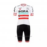 2022 Fietskleding Bora-Hansgrone Rood Wit Korte Mouwen en Koersbroek