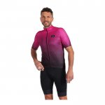 2022 Fietskleding Gore Violet Zwart Korte Mouwen en Koersbroek