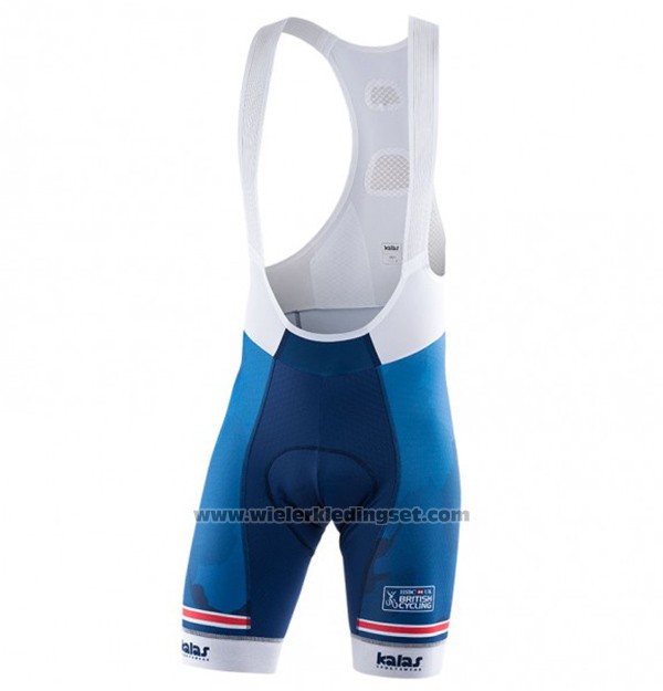 2017 Fietskleding Kalas HSBC GB Blauw Korte Mouwen en Koersbroek