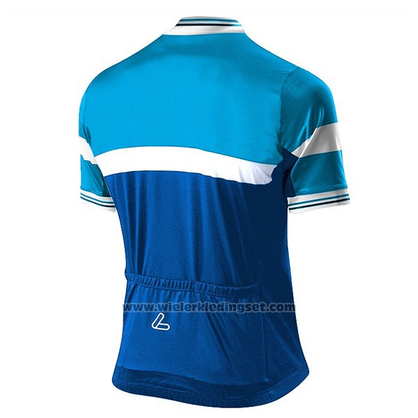 2017 Fietskleding Loffler Blauw en Lichtblauw Korte Mouwen en Koersbroek