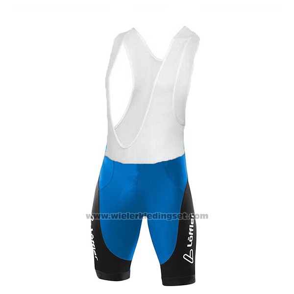 2017 Fietskleding Loffler Blauw en Lichtblauw Korte Mouwen en Koersbroek