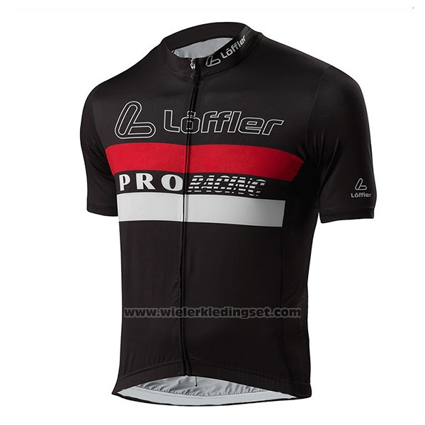 2017 Fietskleding Loffler Pro Racing Zwart Korte Mouwen en Koersbroek