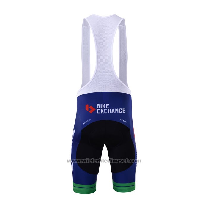 2017 Fietskleding Orica Bike Exchange Blauw Korte Mouwen en Koersbroek